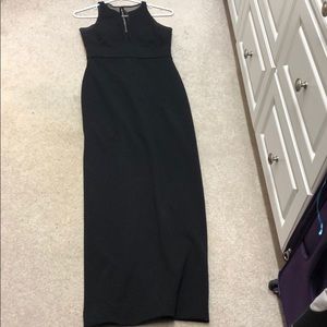 Aidan mattox brand long black dress